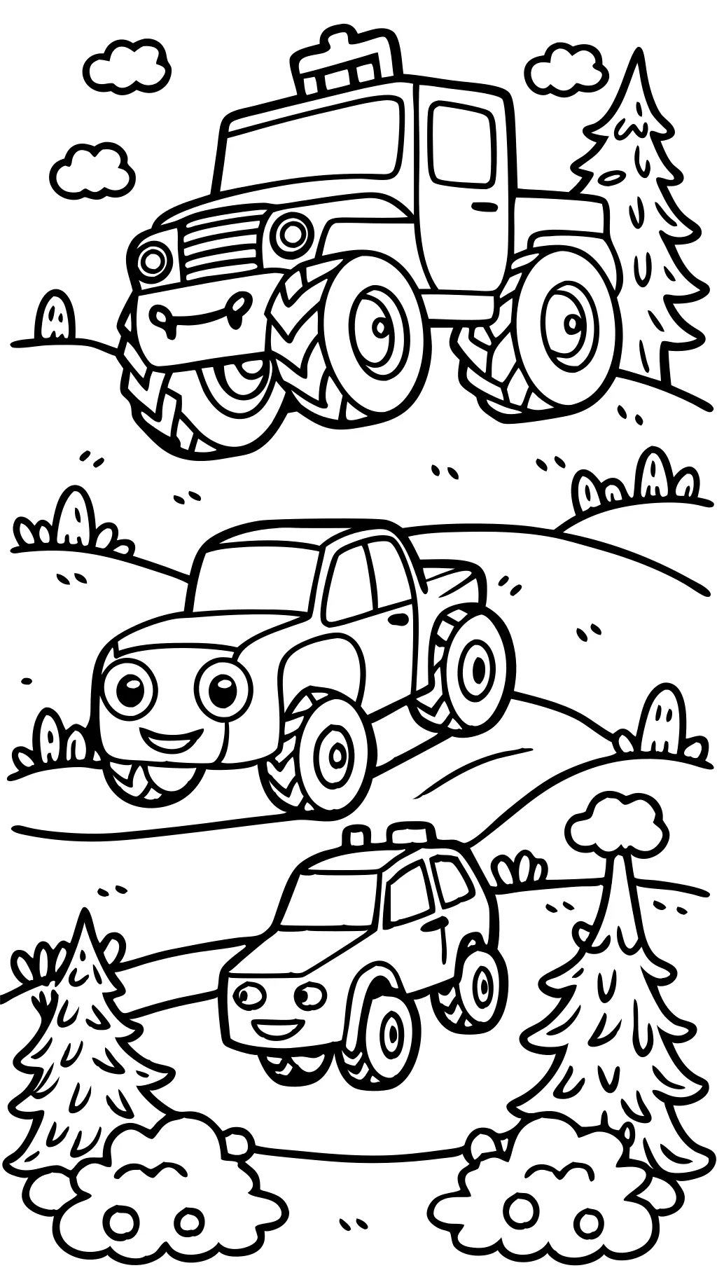 printable coloring pages monster trucks